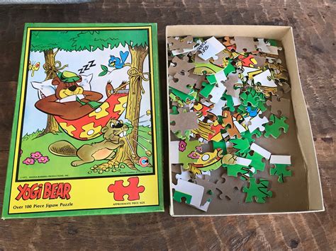 Vintage 1975 Complete Yogi Bear Jigsaw Puzzle By Hanna Barbera Etsy