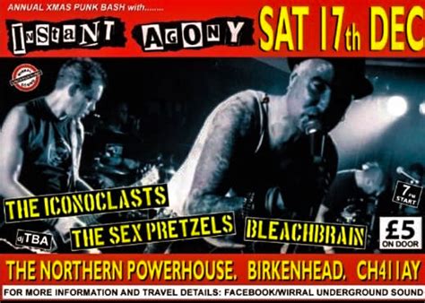 gig review instant agony iconoclasts sex pretzels bleach brain molly s birkenhead 17 dec 22