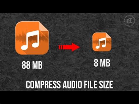 How To Compress Audio File Size Youtube