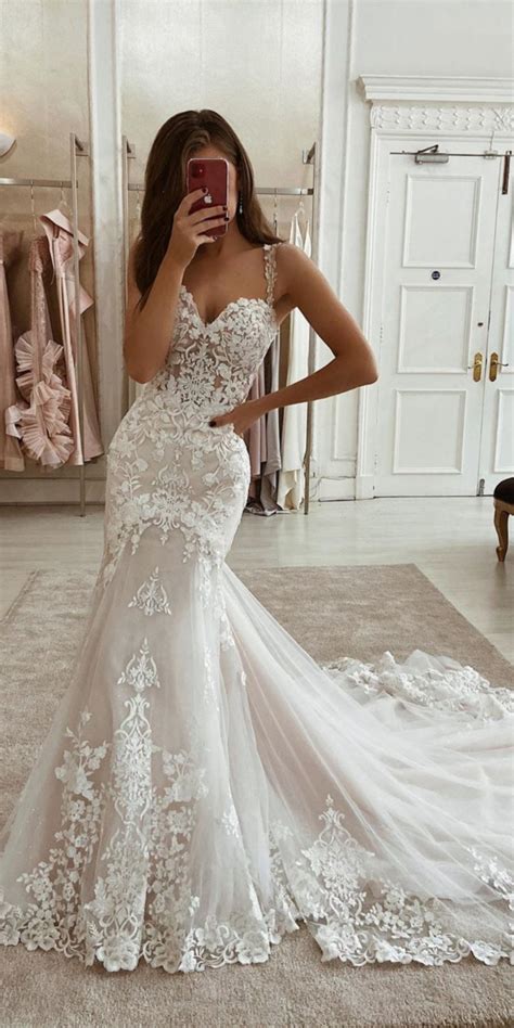 If you decide to walk down that aisle in a colored wedding dress you can confidently show off your fun and fashionable personality! Eleganza Sposa Lace Wedding Dresses - Show Me Your Dress