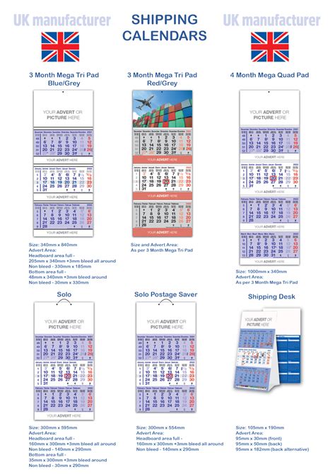 Shipping Calendars 2025 And Freight Calendars For 2025