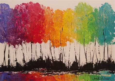 Rainbow Tree Painting At Explore Collection Of