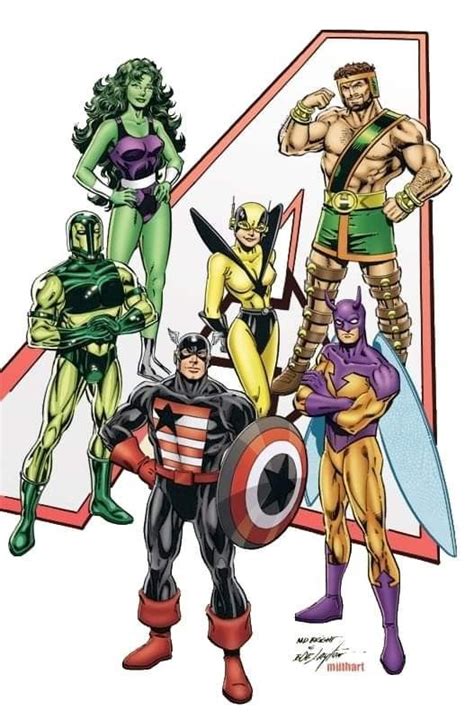 An Image Of Some Superheros Standing Together