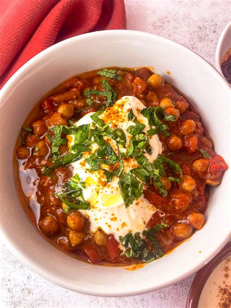 Moroccan Chickpea Stew With Harissa Lost In Food
