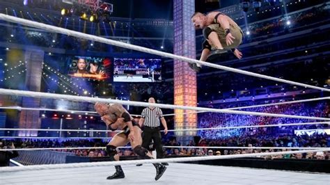 The Rock Vs John Cena WWE Championship Match Photos John Cena World Heavyweight