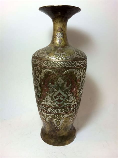 Amazing Quality Very Old Large Islamic Vase Arabic Ottoman Cairo 1800s