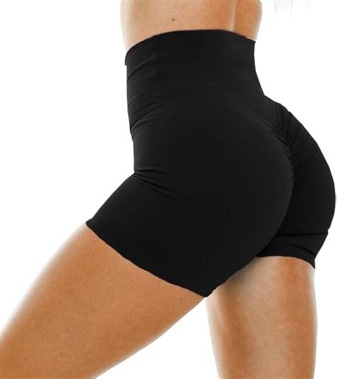wudia women s scrunch booty workout running shorts high waisted butt lifting