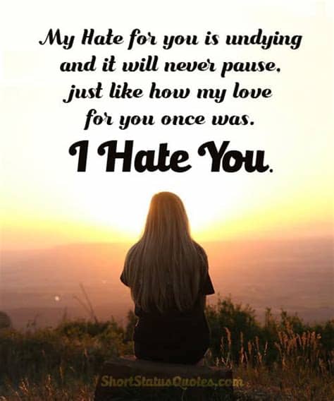 Text to compose a written status update. Hate You Status, Captions & Short Messages - I Hate You Quotes