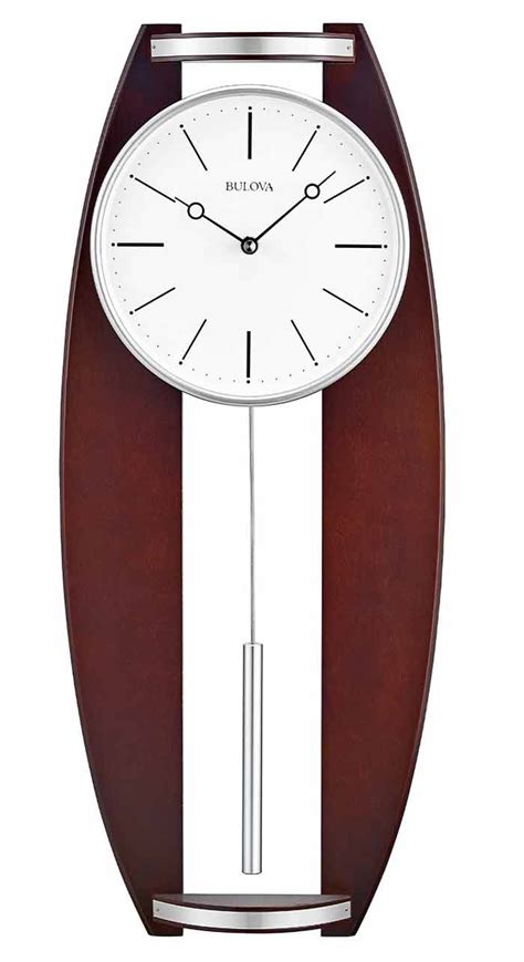 Bulova C4896 Belaire Modern Wall Clock The Clock Depot