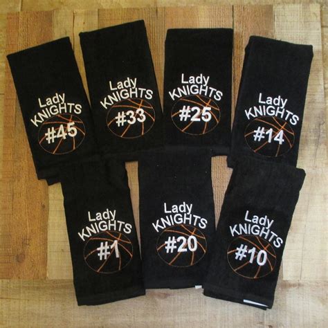 Personalized Basketball Towels With Custom Embroidery Included All