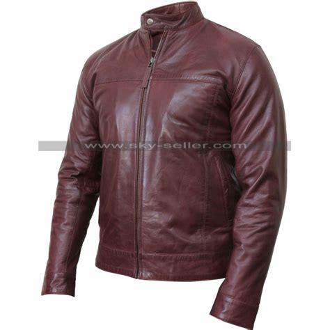 Check spelling or type a new query. Men's Real Leather Burgundy Bomber Motorcycle Jacket