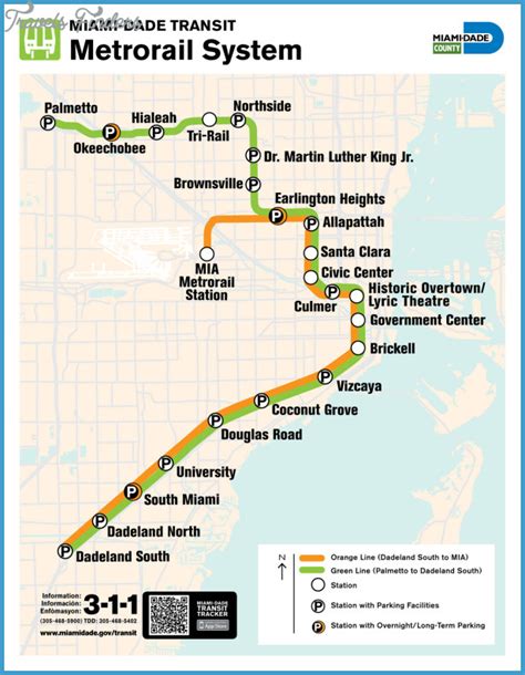 Miami Metro Map Travelsfinderscom