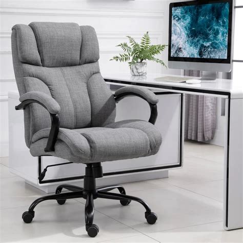 Vinsetto 500lbs Big And Tall Office Chair With Wide Seat Ergonomic Ex