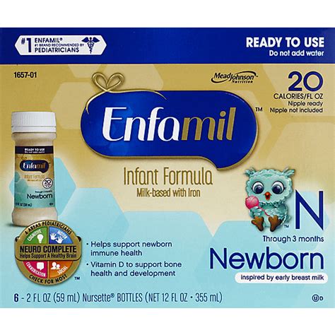 Enfamil Premium Newborn Ready To Use Infant Formula 6 2 Fl Oz