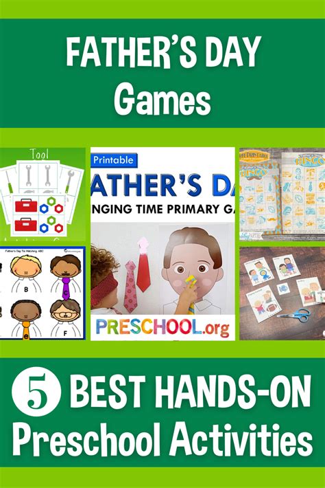 The 5 Best Games For Fathers Day Preschool Theme
