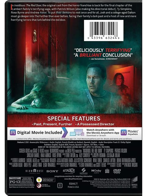 Insidious The Red Door Dvd Cover Back Screen Connections