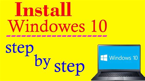 How To Install Windows 10 Windows 10 Installation Step By Step By