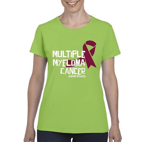 Multiple Myeloma Cancer Awareness Ribbon Womens Short Etsy