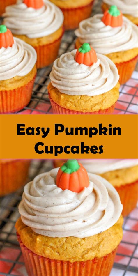 Easy Pumpkin Cupcakes Cook Taste Eat