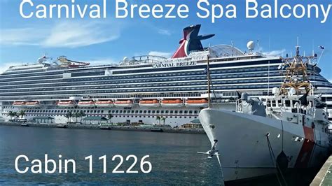 I am on the new carnival breeze in europe for the next seven days. Carnival Breeze Spa Balcony Connecting Cabin 11226 - YouTube