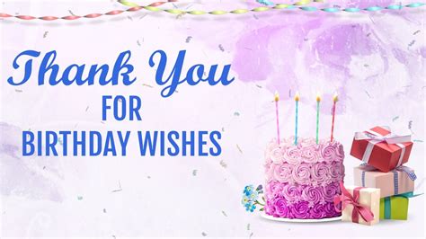 Thank You For Birthday Wishes Facebook Status Message