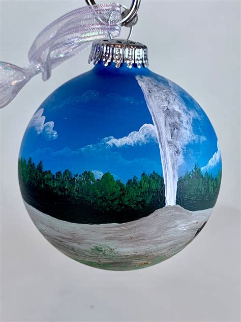 Yellowstone National Park Hand Painted Christmas Ornament Of Etsy