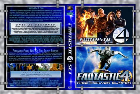 Fantastic Four Combo Movie Dvd Custom Covers Fantastic 4 Set Dvd
