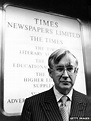 William Rees-Mogg, former Times editor, dies - BBC News