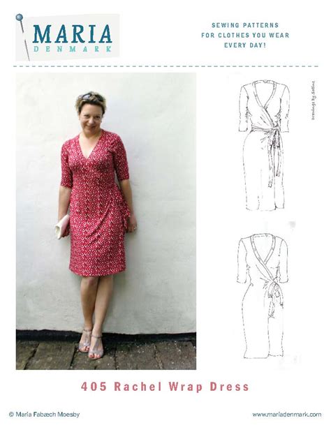 Mariadenmark 405 Rachel Wrap Dress Sewing Pattern