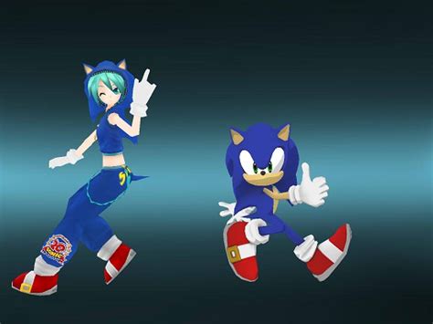 Sonic Miku By Bluexblur On Deviantart