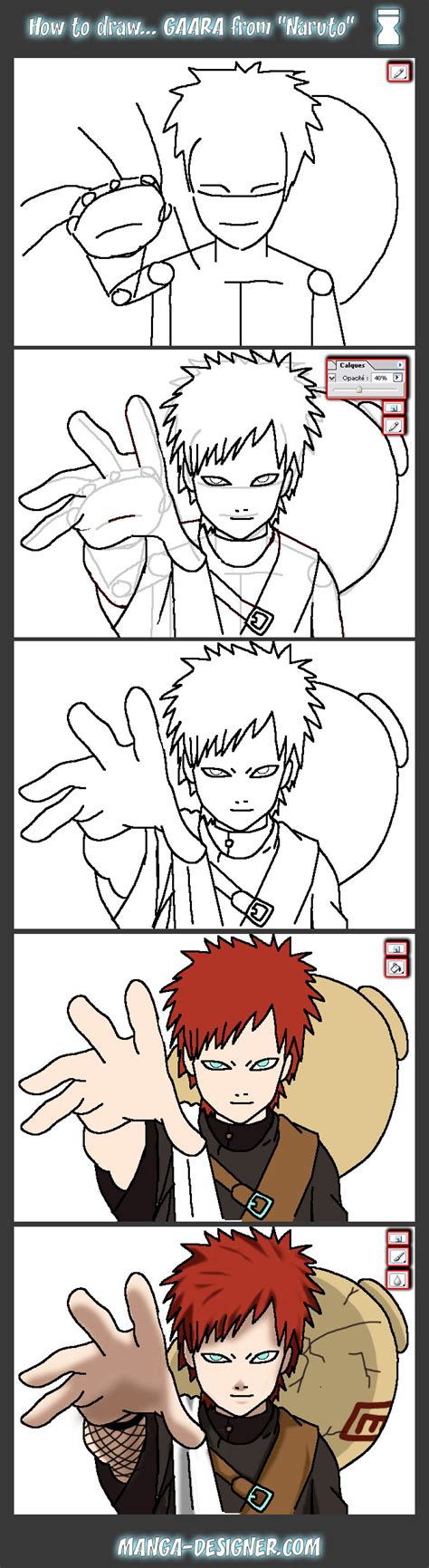 How To Draw Gaara By Blops On Deviantart