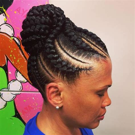 15 Best Ideas Of African American Braided Bun Hairstyles
