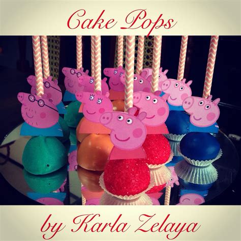 Peppa Pig Cake Pops Peppa Pig Birthday Party Peppa Pig Birthday Pig