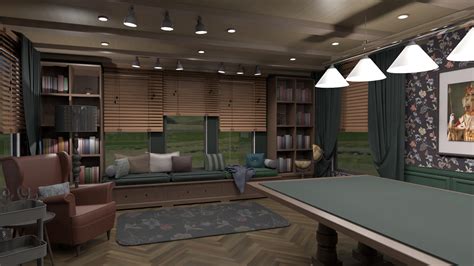 Cozy Billiard Room Free Online Design 3d House Ideas Natasha By