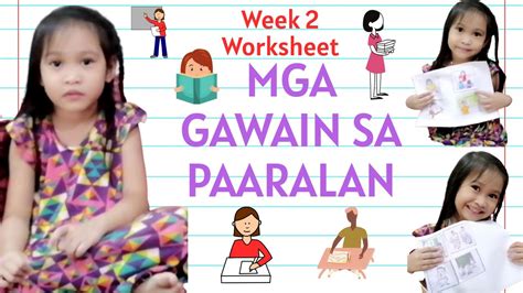 Part 4 Week 2 Worksheet Tamang Gawain Sa Paaralan Youtube