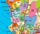 San Diego County Zip Code Map - COASTAL – Otto Maps