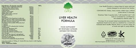 Liver Health Formula 60s The Natural Dispensary