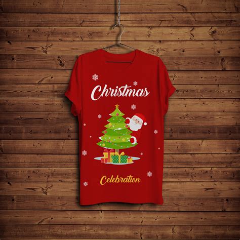 Christmas shirts can get everyone into the holiday spirit! Free T-Shirt Mock-up with Hanger & Wooden ...