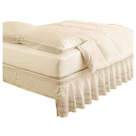 Easy Fit Ivory Queenking 15 In Bed Skirt In The Bed Skirts Department