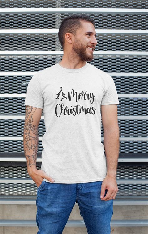 T Shirt Merry Christmas Holiday Custom Shirt And Ink Color Etsy
