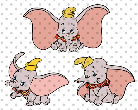 3pcs Dumbo Svg Bundle Disney Svg