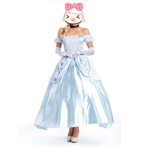 Cinderella Costume Women Adult Princess Cinderella Dress Halloween