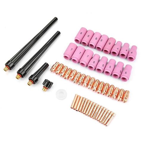 Comprehensive 53pcs TIG Welding Torch Body Parts Kit For WP9 WP20 WP25
