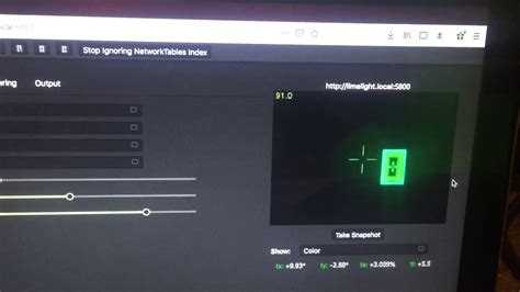 Frc 2020 Limelight Vision Test Youtube