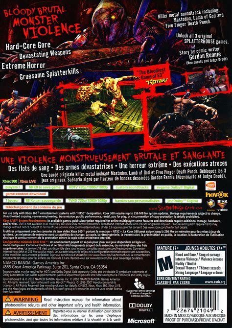 Splatterhouse Details Launchbox Games Database