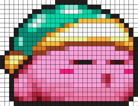Kirby Sprite Grid Pixel Art Grid Pixel Art Perler Bead Art Images