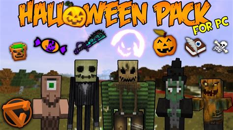 Texture Pack Halloween 🎃 Minecraft Pc 18 Resource Pack Youtube