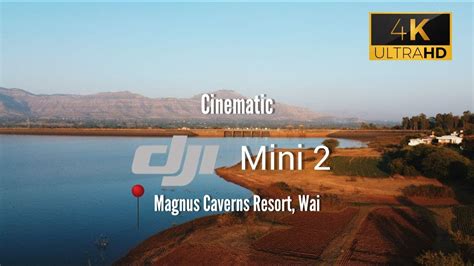 Scenic Drone Shoot Of Magnus Caverns Resort At Wai Dhom Dam Satara