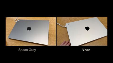 Apple M1 Macbook Pro Color Comparison Space Gray Vs Silver Youtube
