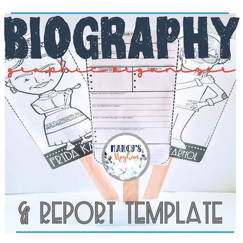 Biography Poster Report Template Hq Template Documents